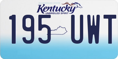 KY license plate 195UWT