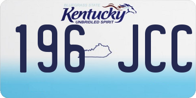 KY license plate 196JCC