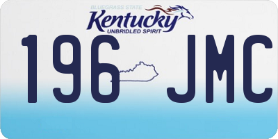 KY license plate 196JMC