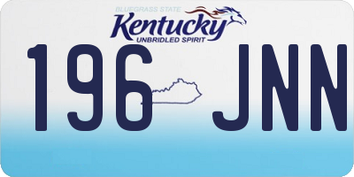 KY license plate 196JNN