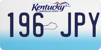 KY license plate 196JPY