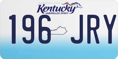 KY license plate 196JRY