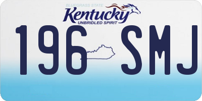 KY license plate 196SMJ