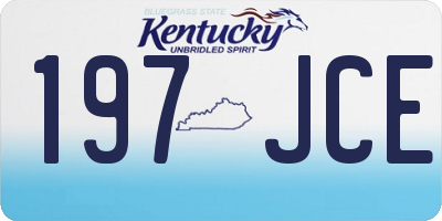 KY license plate 197JCE