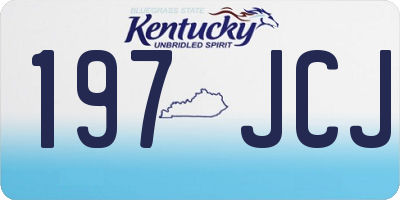 KY license plate 197JCJ