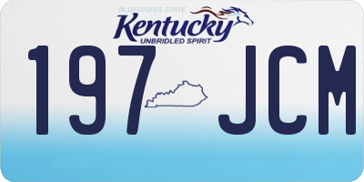 KY license plate 197JCM