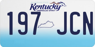 KY license plate 197JCN