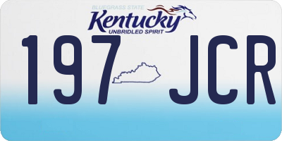 KY license plate 197JCR