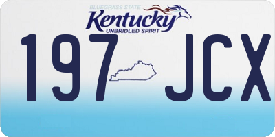 KY license plate 197JCX