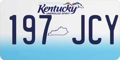 KY license plate 197JCY