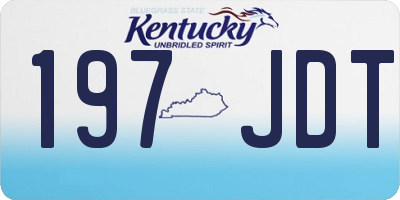 KY license plate 197JDT