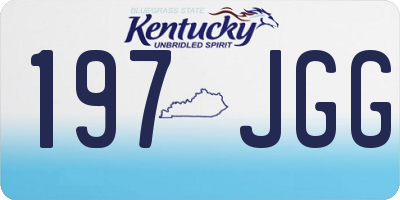 KY license plate 197JGG
