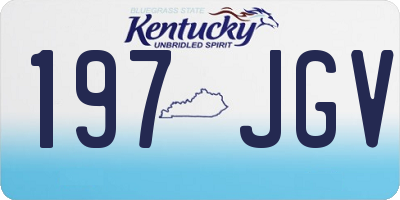 KY license plate 197JGV