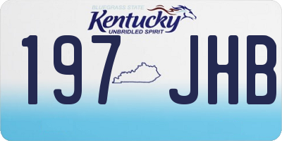 KY license plate 197JHB