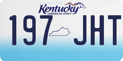 KY license plate 197JHT