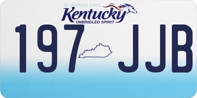 KY license plate 197JJB