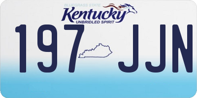 KY license plate 197JJN