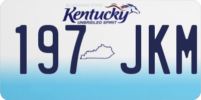 KY license plate 197JKM