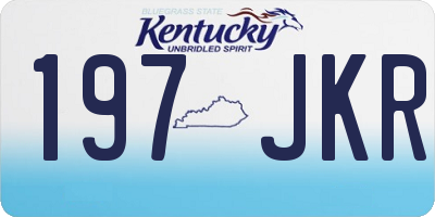 KY license plate 197JKR