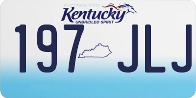 KY license plate 197JLJ