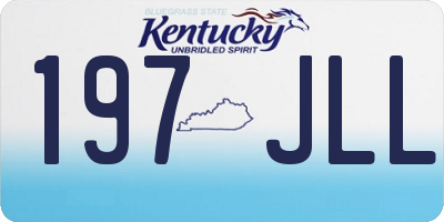KY license plate 197JLL