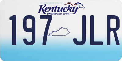 KY license plate 197JLR