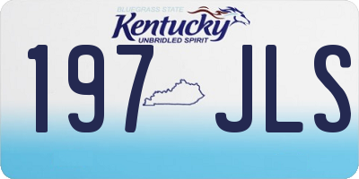 KY license plate 197JLS