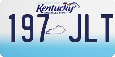 KY license plate 197JLT