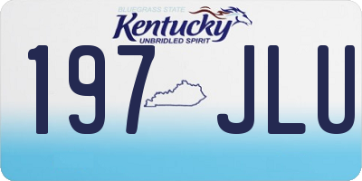 KY license plate 197JLU