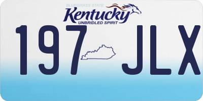 KY license plate 197JLX
