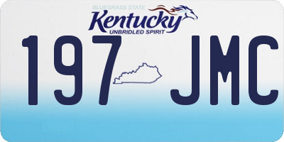 KY license plate 197JMC