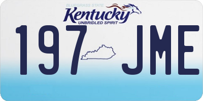 KY license plate 197JME