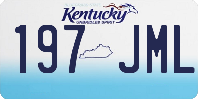 KY license plate 197JML