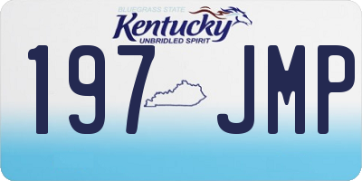 KY license plate 197JMP