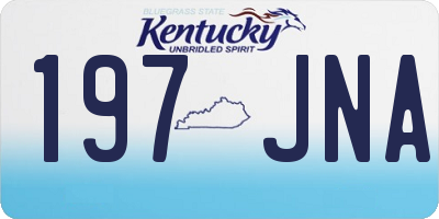 KY license plate 197JNA