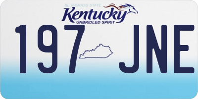 KY license plate 197JNE