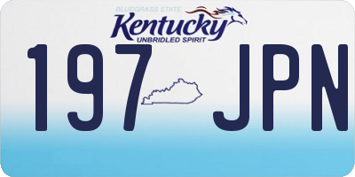 KY license plate 197JPN