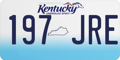 KY license plate 197JRE