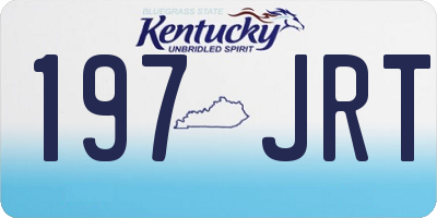 KY license plate 197JRT
