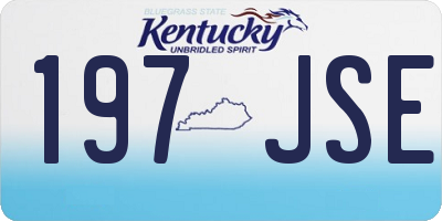KY license plate 197JSE