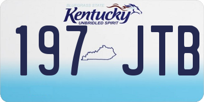 KY license plate 197JTB