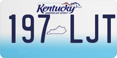KY license plate 197LJT