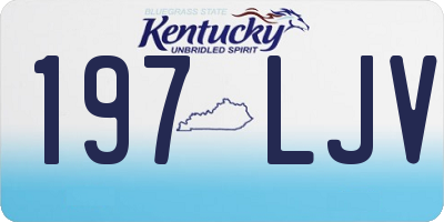 KY license plate 197LJV