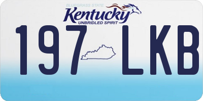 KY license plate 197LKB