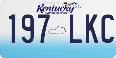 KY license plate 197LKC