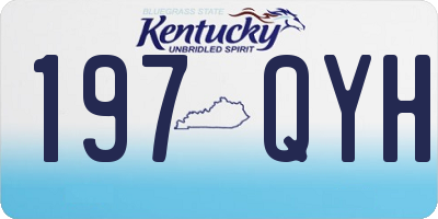 KY license plate 197QYH