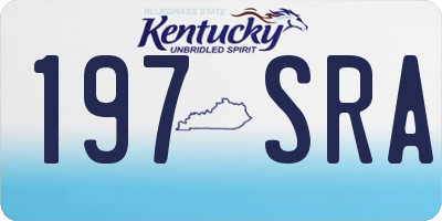 KY license plate 197SRA