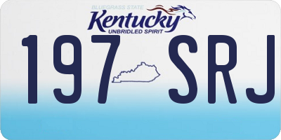 KY license plate 197SRJ