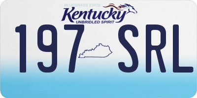 KY license plate 197SRL