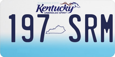 KY license plate 197SRM